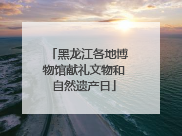 黑龙江各地博物馆献礼文物和自然遗产日