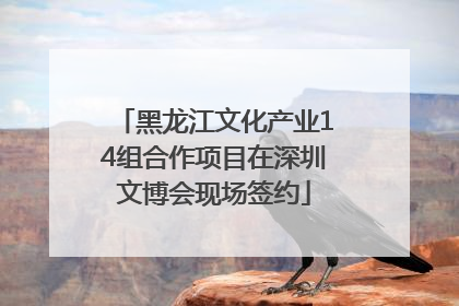 黑龙江文化产业14组合作项目在深圳文博会现场签约