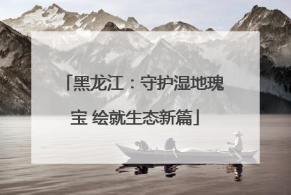 黑龙江：守护湿地瑰宝 绘就生态新篇