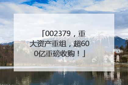 002379，重大资产重组，超600亿重磅收购！
