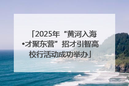 2025年“黄河入海•才聚东营”招才引智高校行活动成功举办
