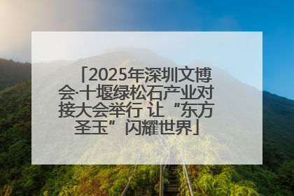 2025年深圳文博会·十堰绿松石产业对接大会举行 让“东方圣玉”闪耀世界