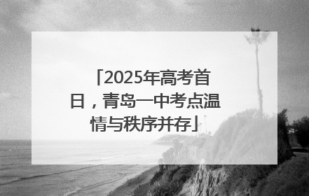 2025年高考首日，青岛一中考点温情与秩序并存