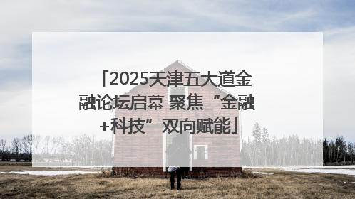 2025天津五大道金融论坛启幕 聚焦“金融+科技”双向赋能