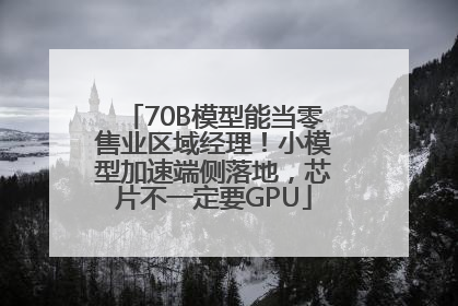 70B模型能当零售业区域经理！小模型加速端侧落地，芯片不一定要GPU