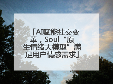 AI赋能社交变革，Soul“原生情绪大模型”满足用户情感需求