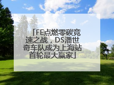 FE点燃零碳竞速之战，DS潘世奇车队成为上海站首轮最大赢家